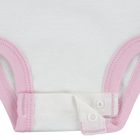 Conjunto 2 Bodies y Pantalón Niña Rosado Nuboso 9m